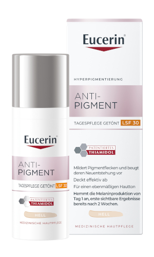 EUCERIN Anti-Pigment Tag getönt hell LSF 30